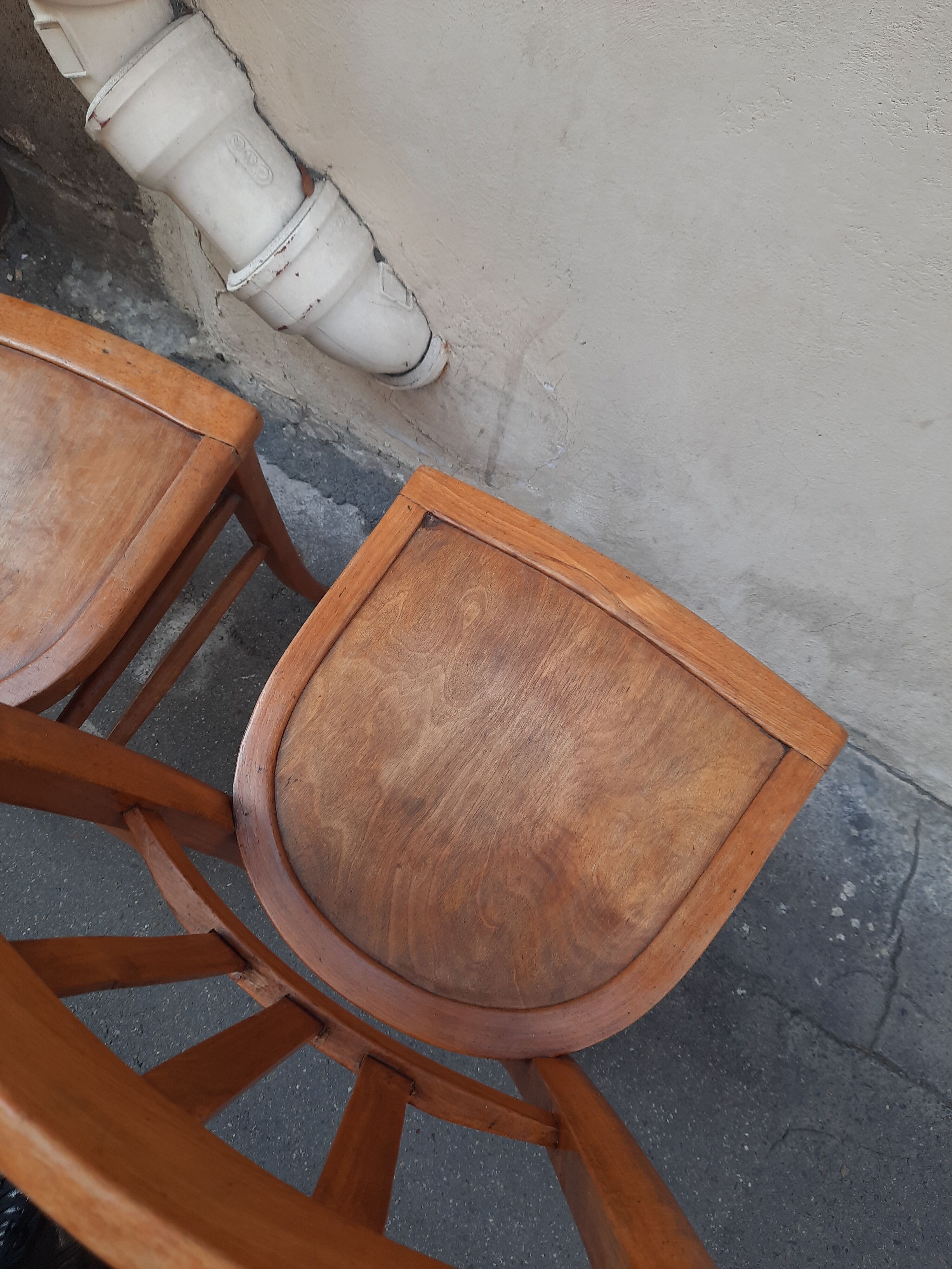 Pair of bistro chairs
