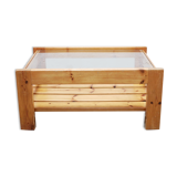 Table basse vintage en pin