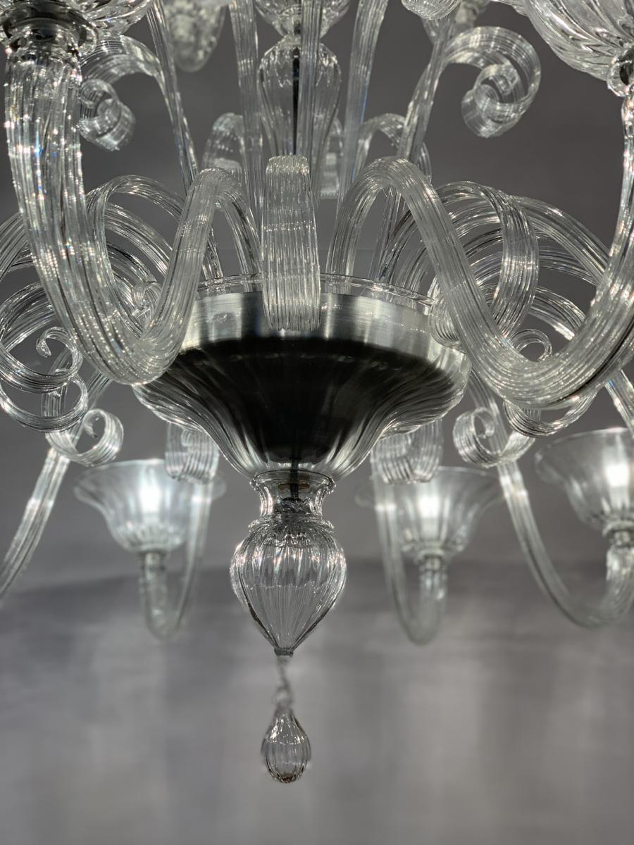 Chandelier three floors in glass of murano