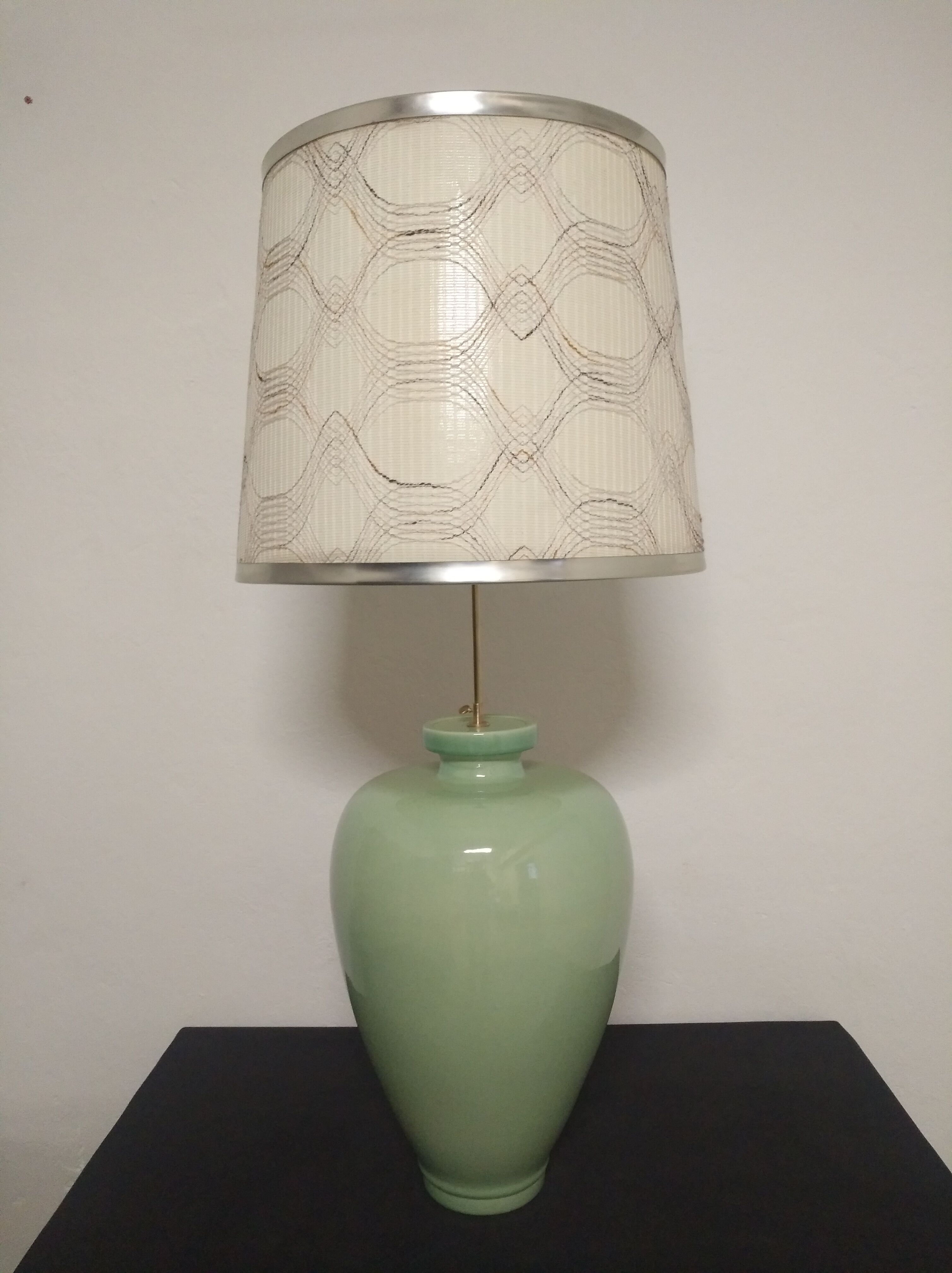 Charolles earthenware lamp from the 70s/80s