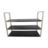 Etagère String métal doré et métal laqué noir années 50/60