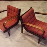 Pair of armchairs by Karel Kozelka and Antonin Kropacek