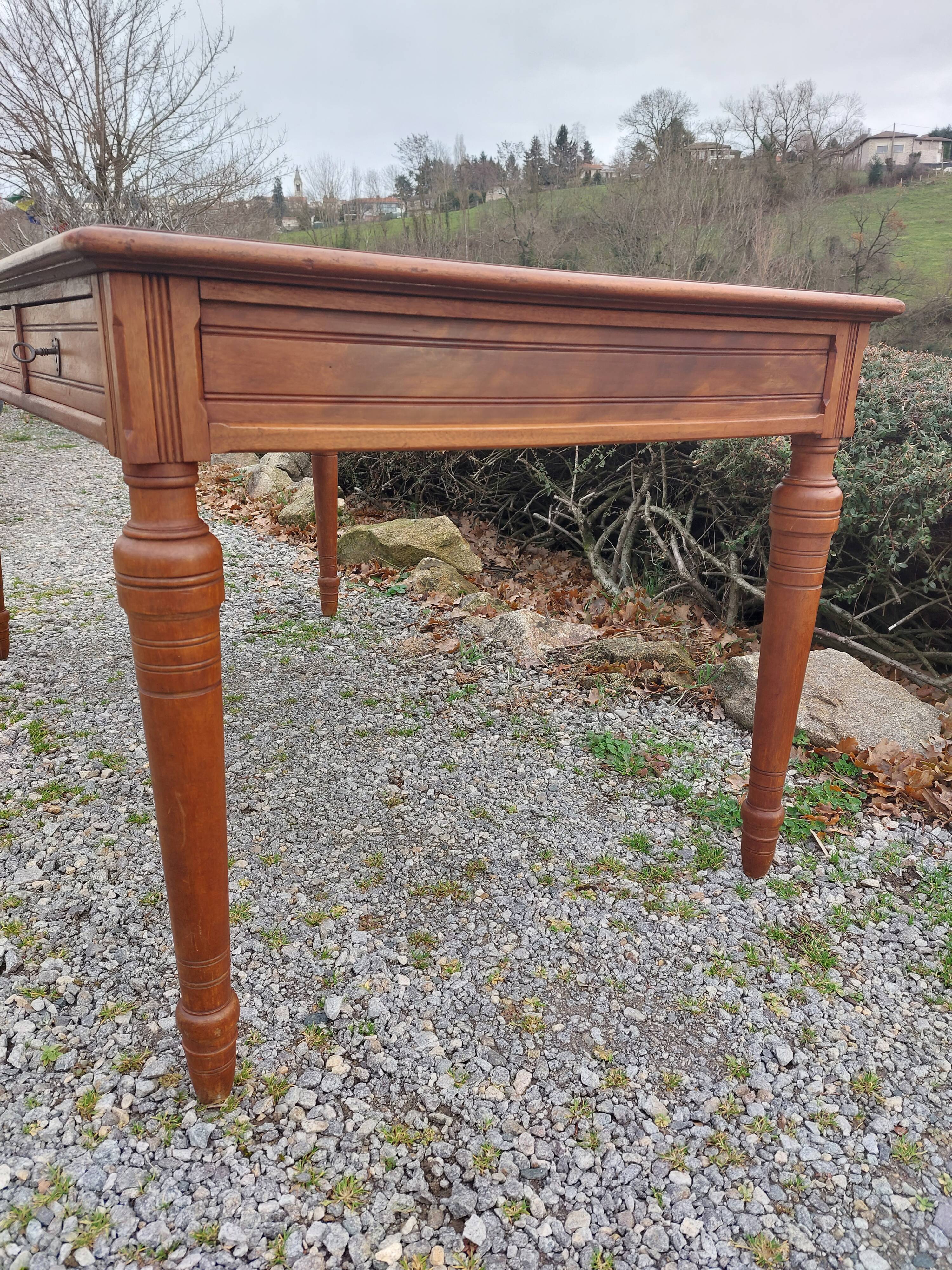 desk, leather top