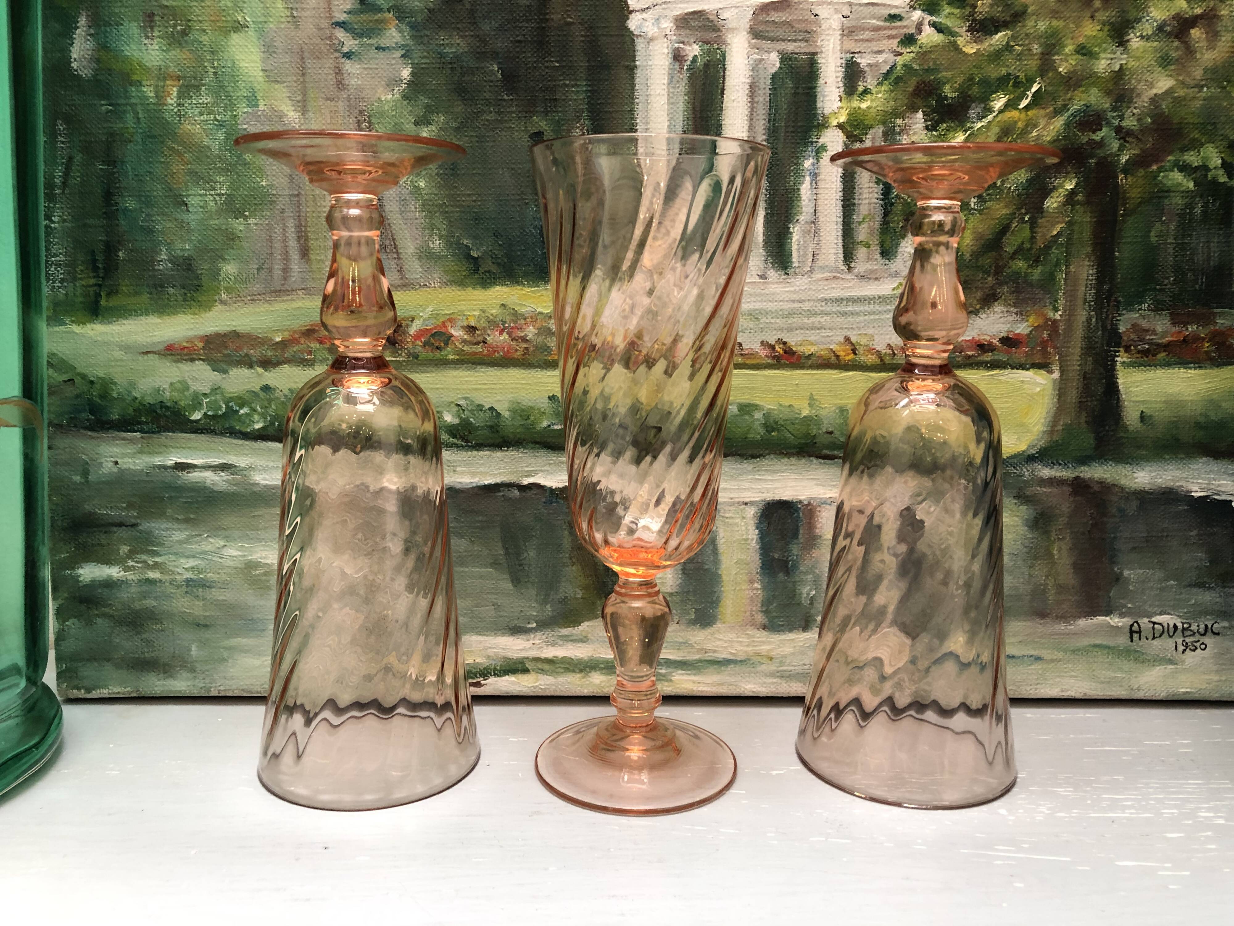 Rosaline champagne flutes