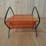 Vinyl door in orange scoubidou