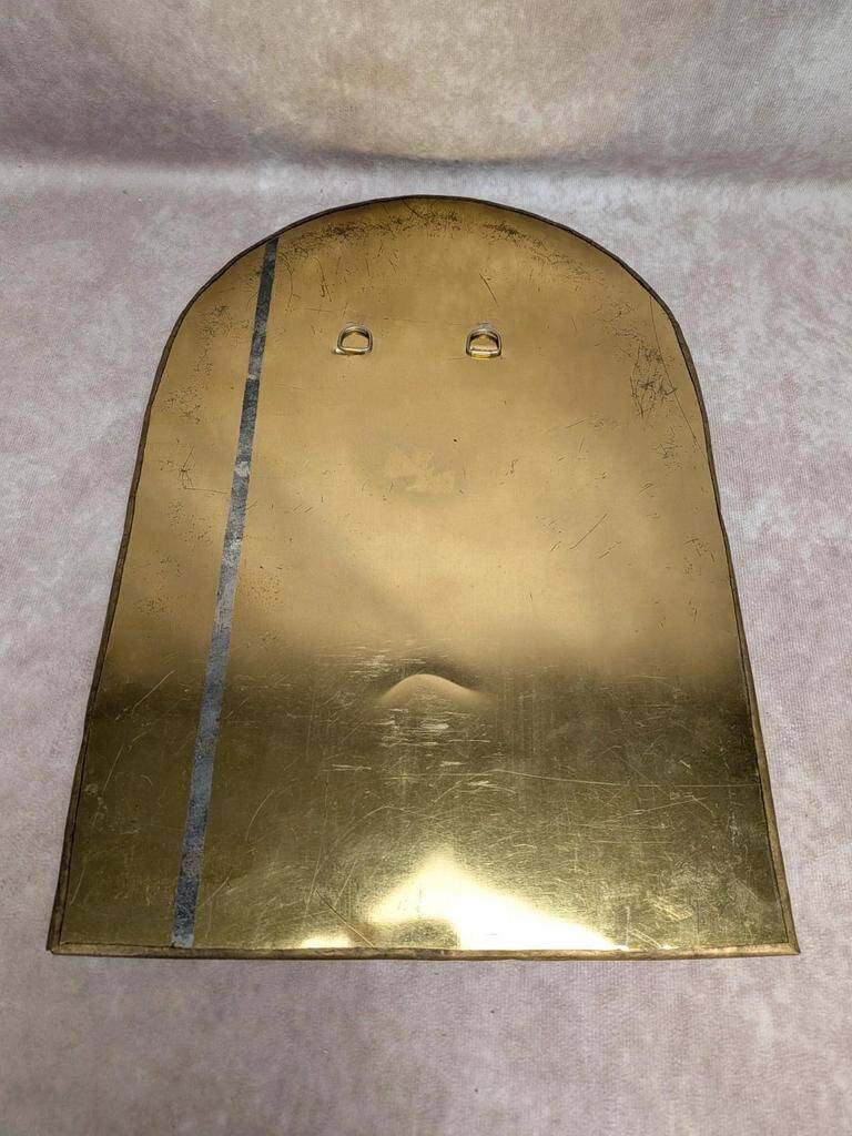 Ancient oriental brass mirror – arch shape