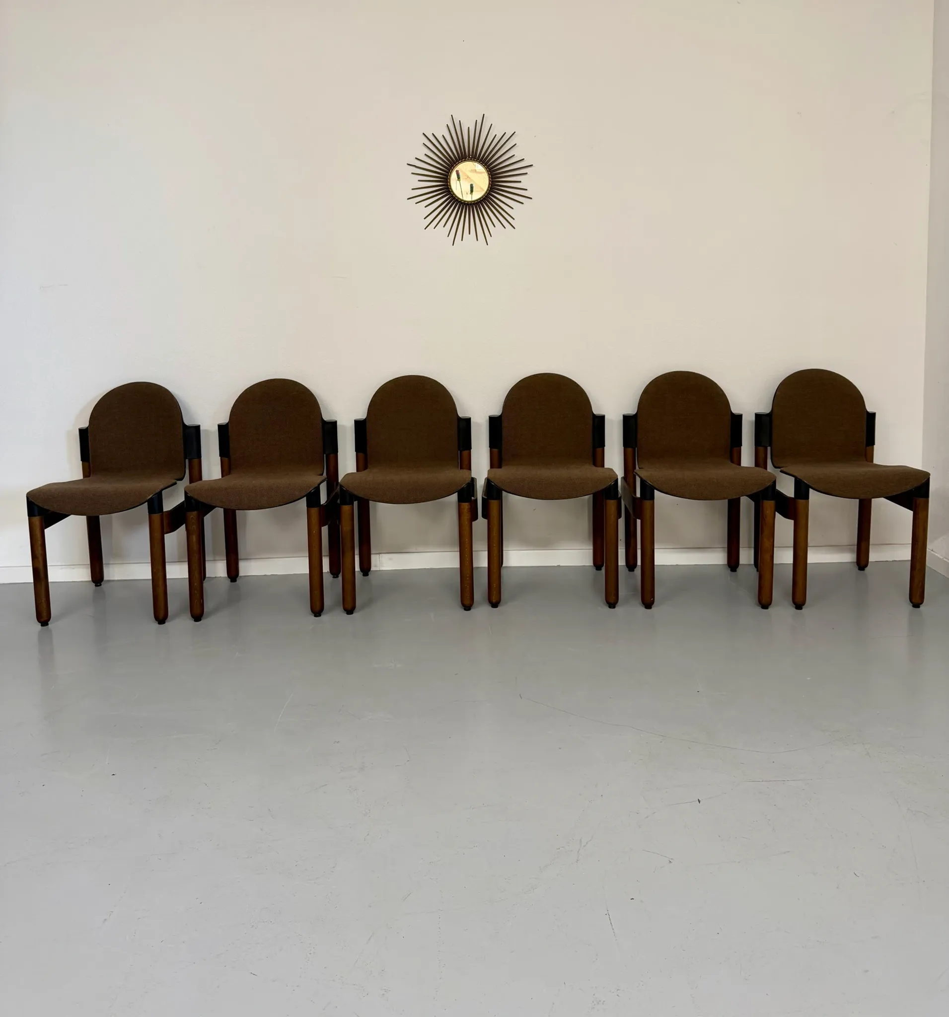 Set of 6 postmodern Thonet Flex chairs designed by Gerd Lange, vintage 80s.