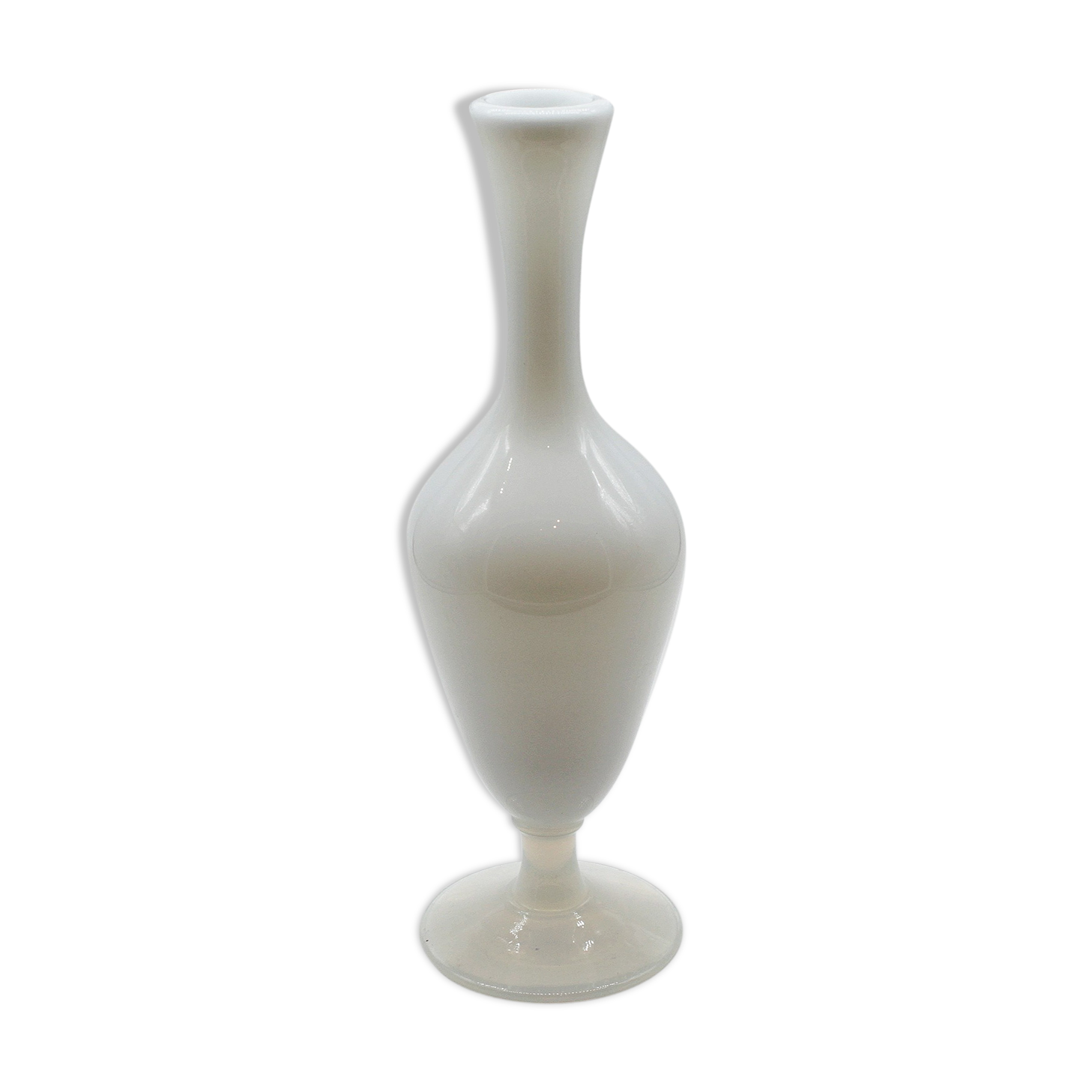 Sèvres white opaline vase