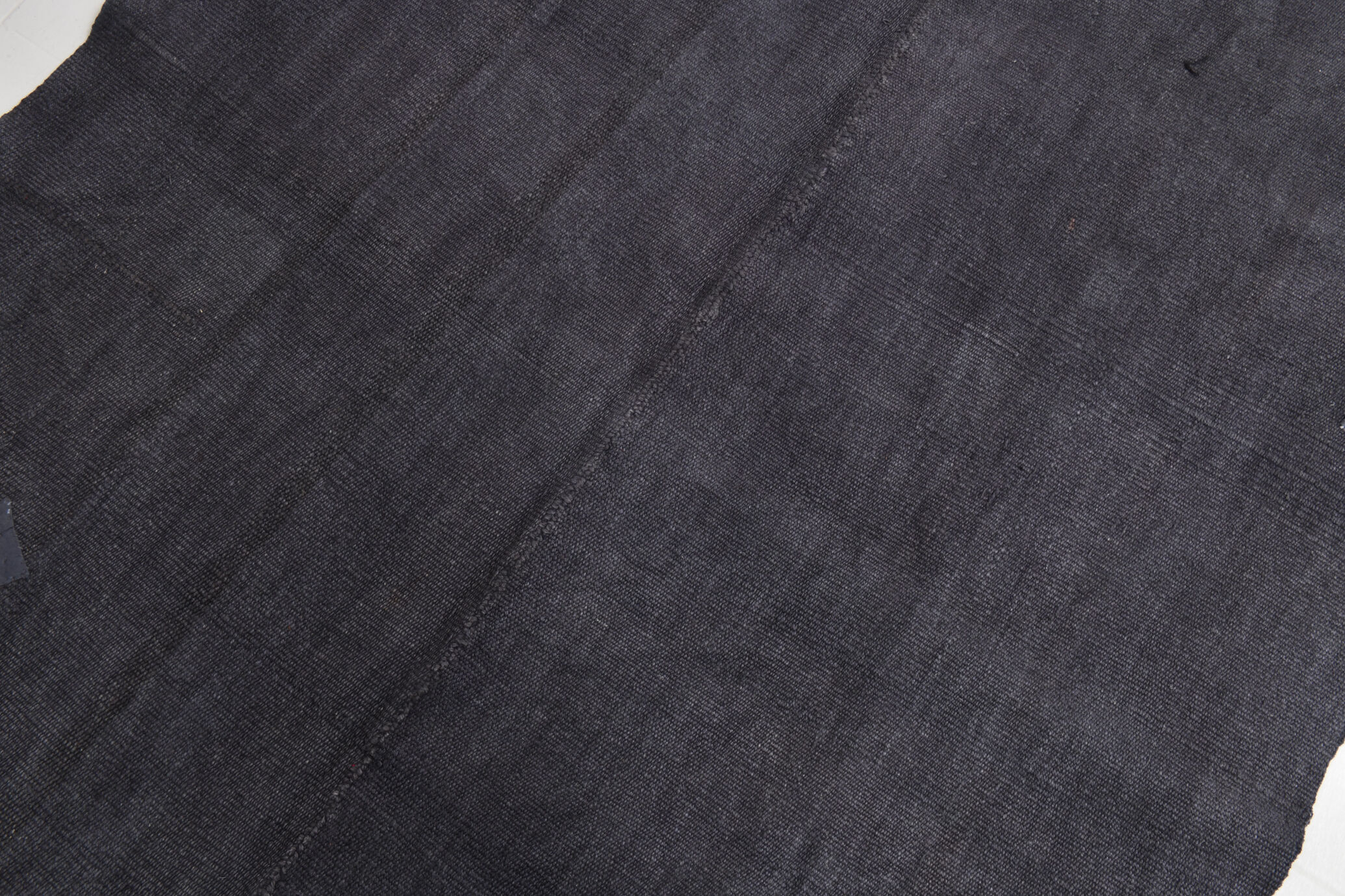 Patchy handmade hemp rug, 164x204cm