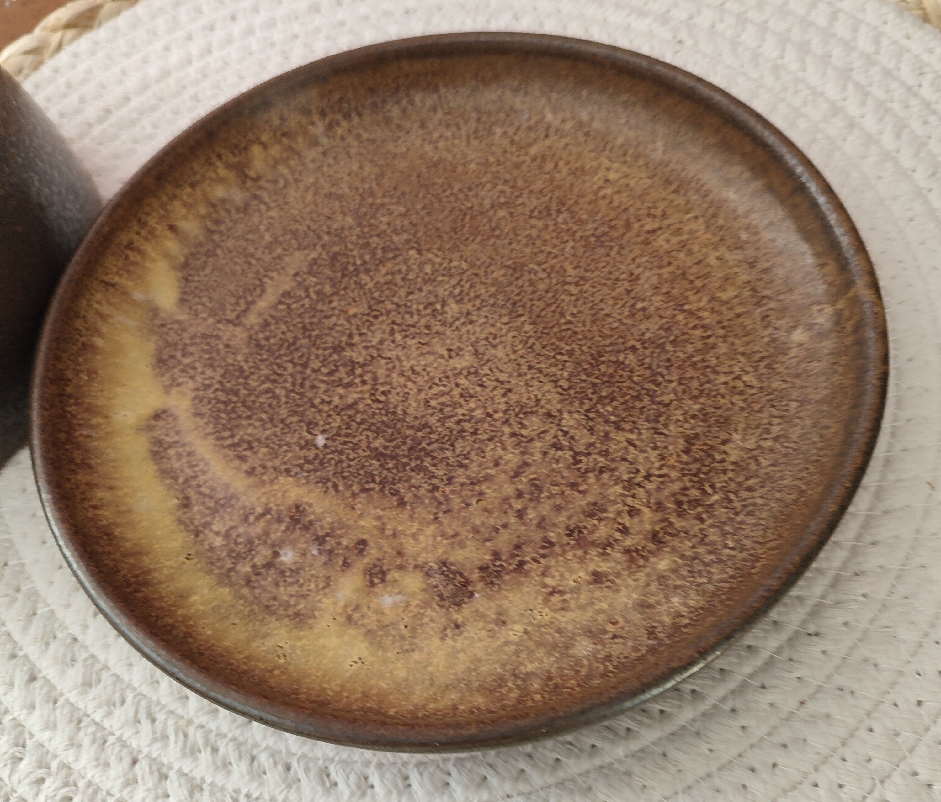 Sandstone butter dish