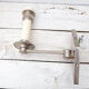 2 wall lamps art deco metal diamond base