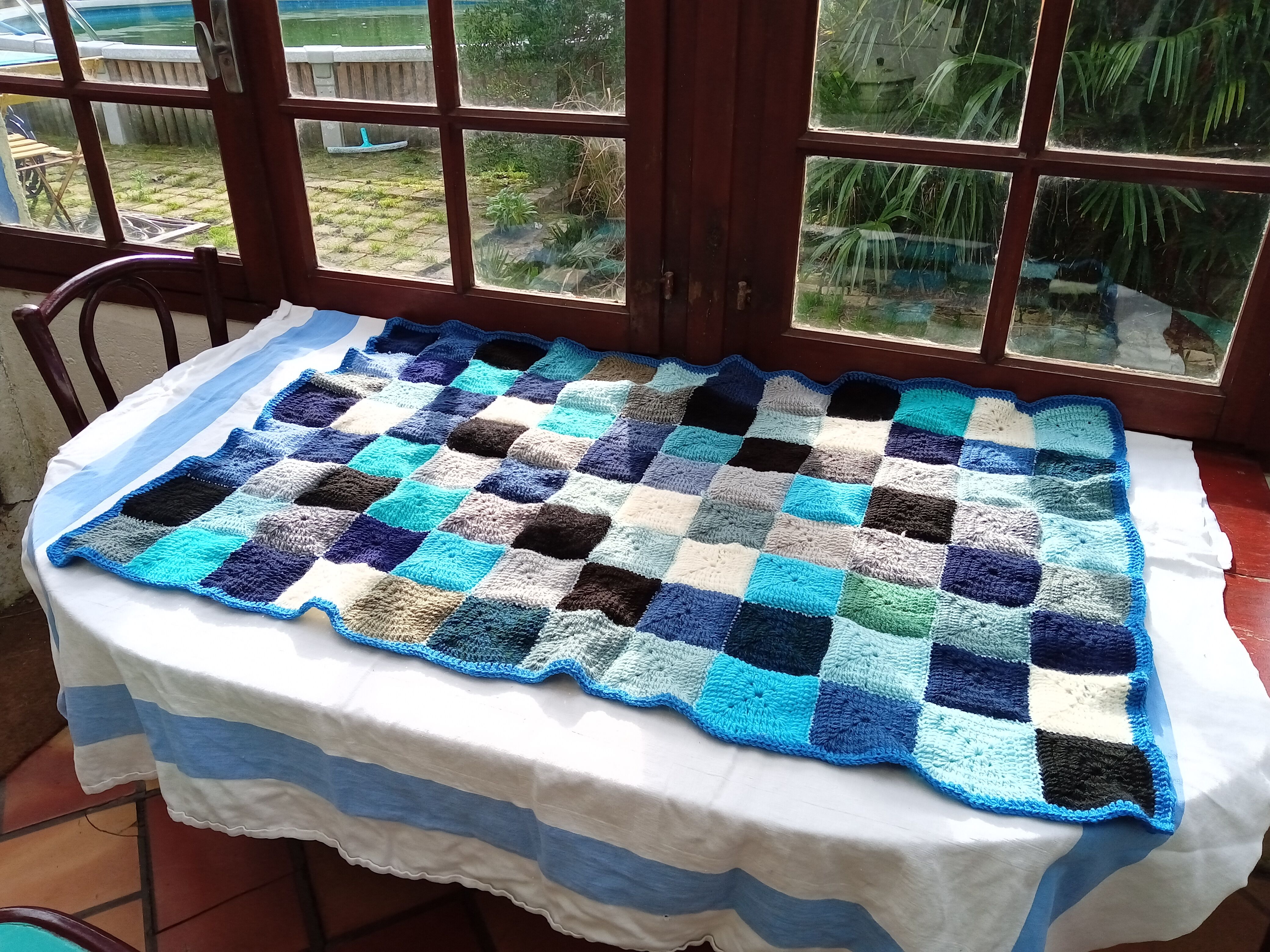 Vintage patchwork throw