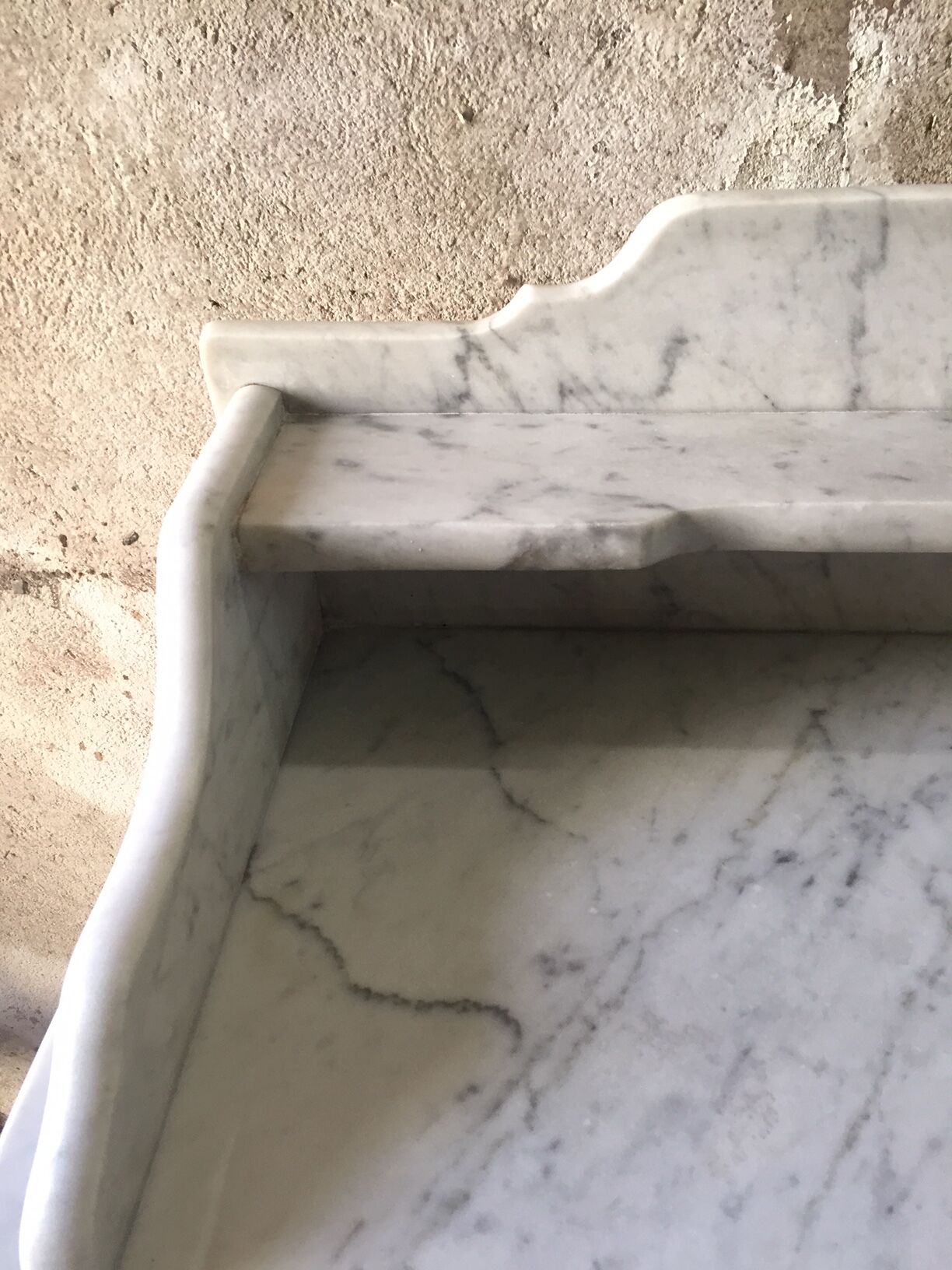 White marble toilet furniture