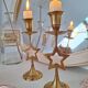 Brass star candlestick