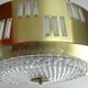 Lustre plafonnier design 1970 verre plexi vintage