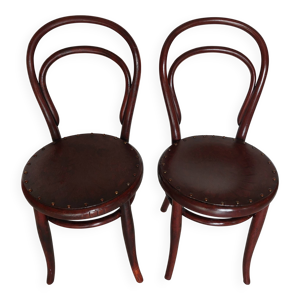 Paire de chaises bistrot - motif