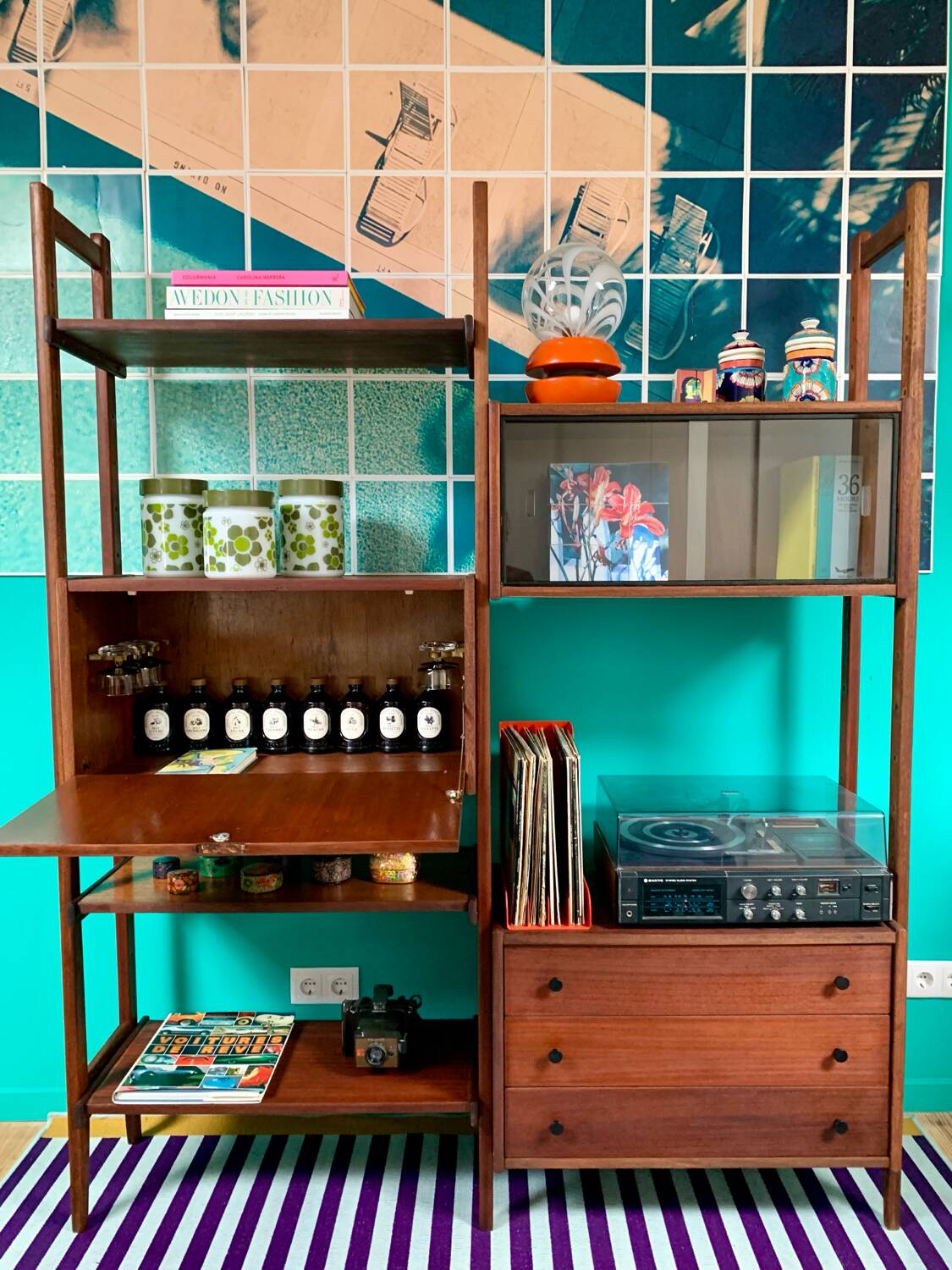 Mid Century vintage bookcase