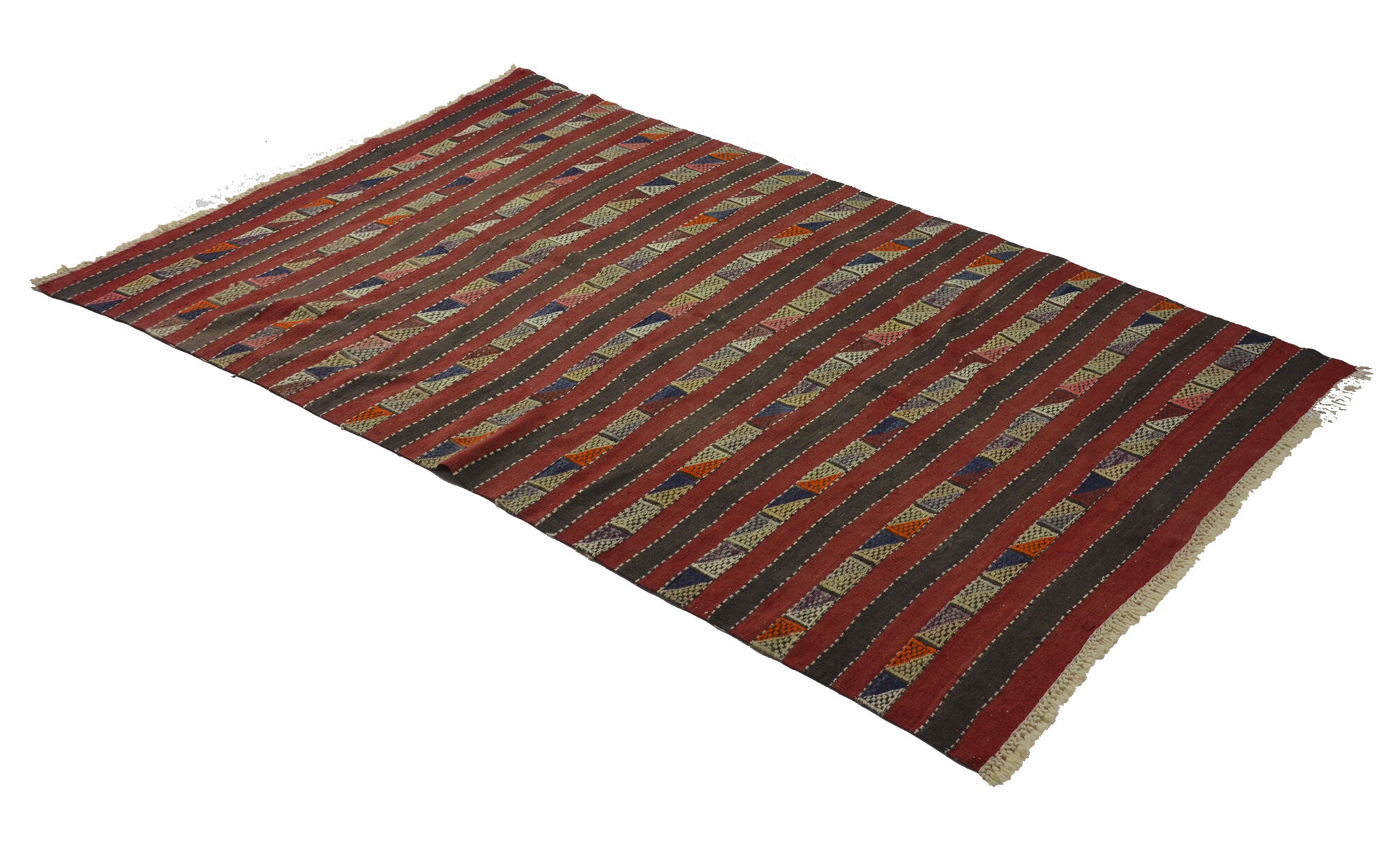 Anatolian handmade kilim rug 260 cm x 160 cm