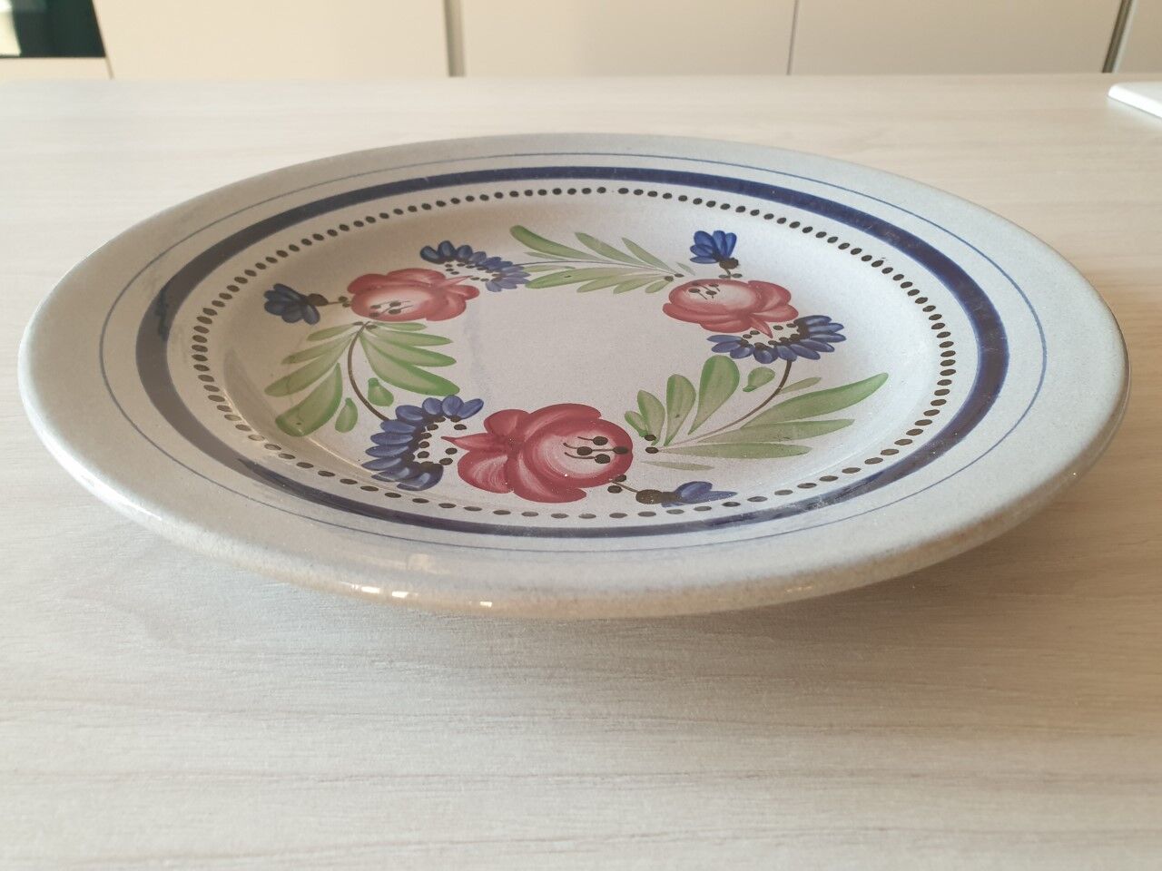 Large round dish Sarreguemines