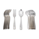 Ercuis Art Deco, 12 dessert cutlery sets, 24 pieces, 16 cm in excellent condition.