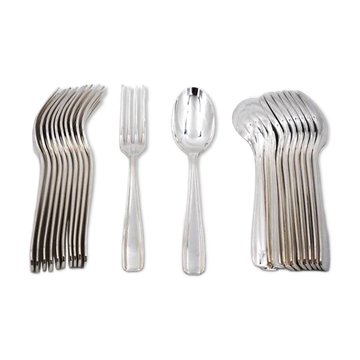 24 dessert spoons, Art Deco Ercuis