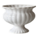 White ribbed ceramic cache-pot