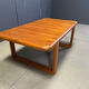 Mid-century solid teak Scandinavian coffee table, 1970s