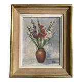 André Roose (Né en 1925), Le bouquet, huile sur toile encadrée