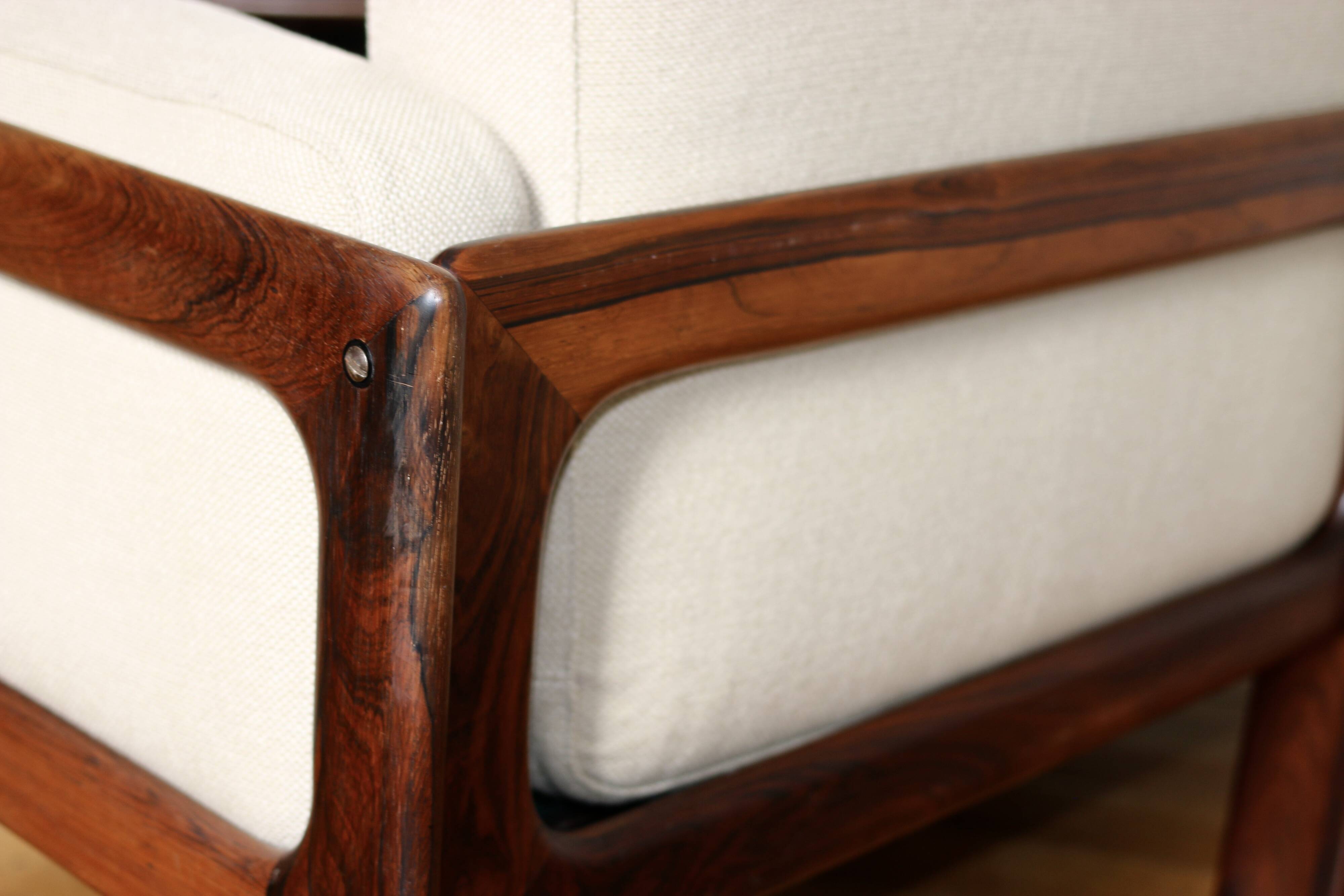 Vintage Danish Scandinavian bench in Rio rosewood, 1960