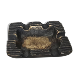 Brutalist bronze ashtray or pocket tray / 70s / vintage / artisanal work / Mid-Century / France / 20th century