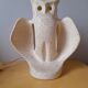 Owl lamp in ceramic 1970