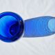 Blue glass vase