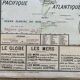 Ancienne carte scolaire Vidal-Lablache 22, 1958 - Planisphère, colonies