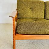 Canapé 3 personnes vintage rétro danois du milieu du siècle par Arne Wahl Iversen 1970