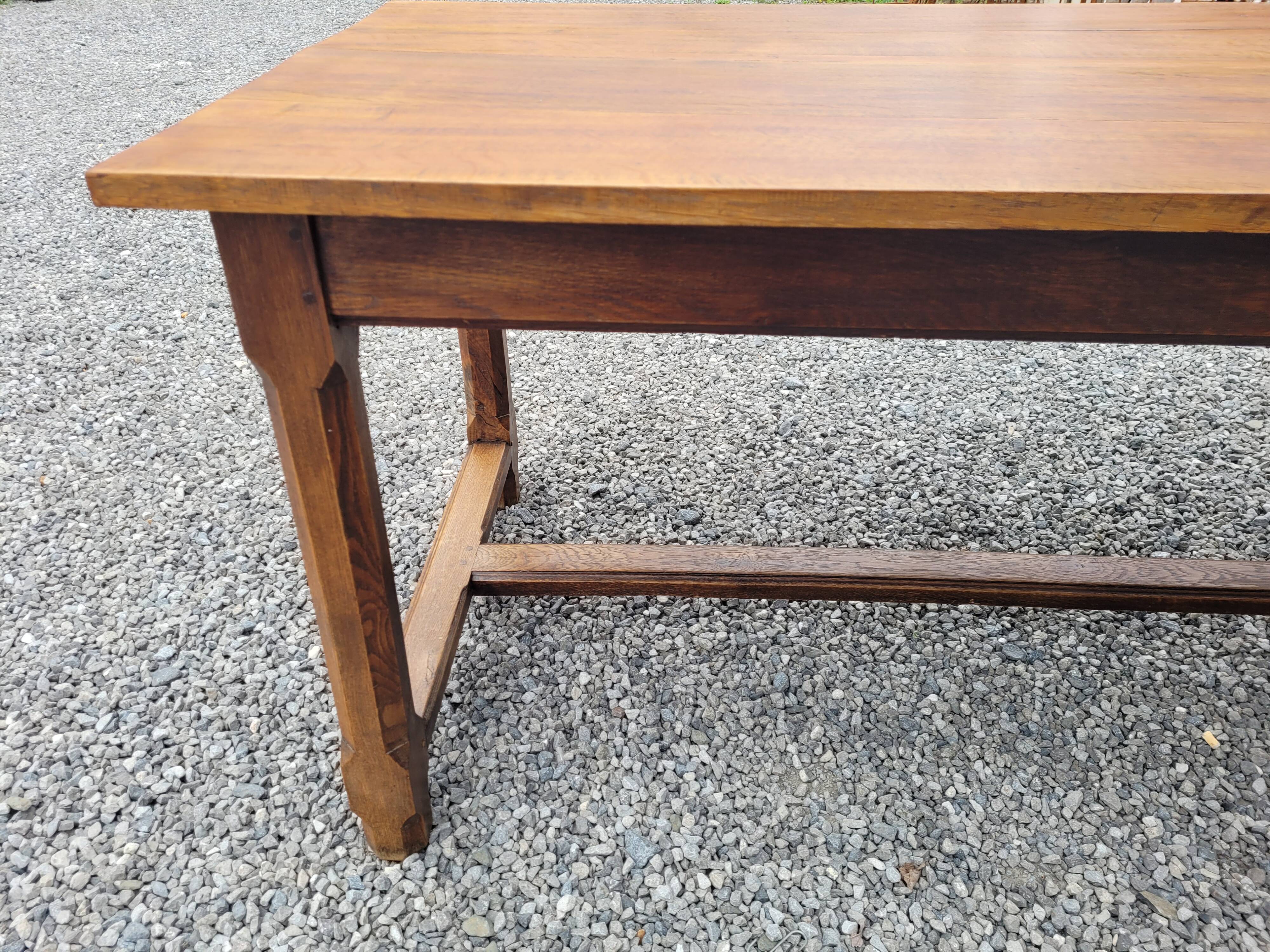 Old farmhouse table in solid oak 200×80cms
