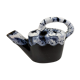 picnic blue ceramic watering can