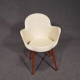 Set of 6 Sintesi Gogo chairs with wooden legs by Marcello Ziliani, 1990s