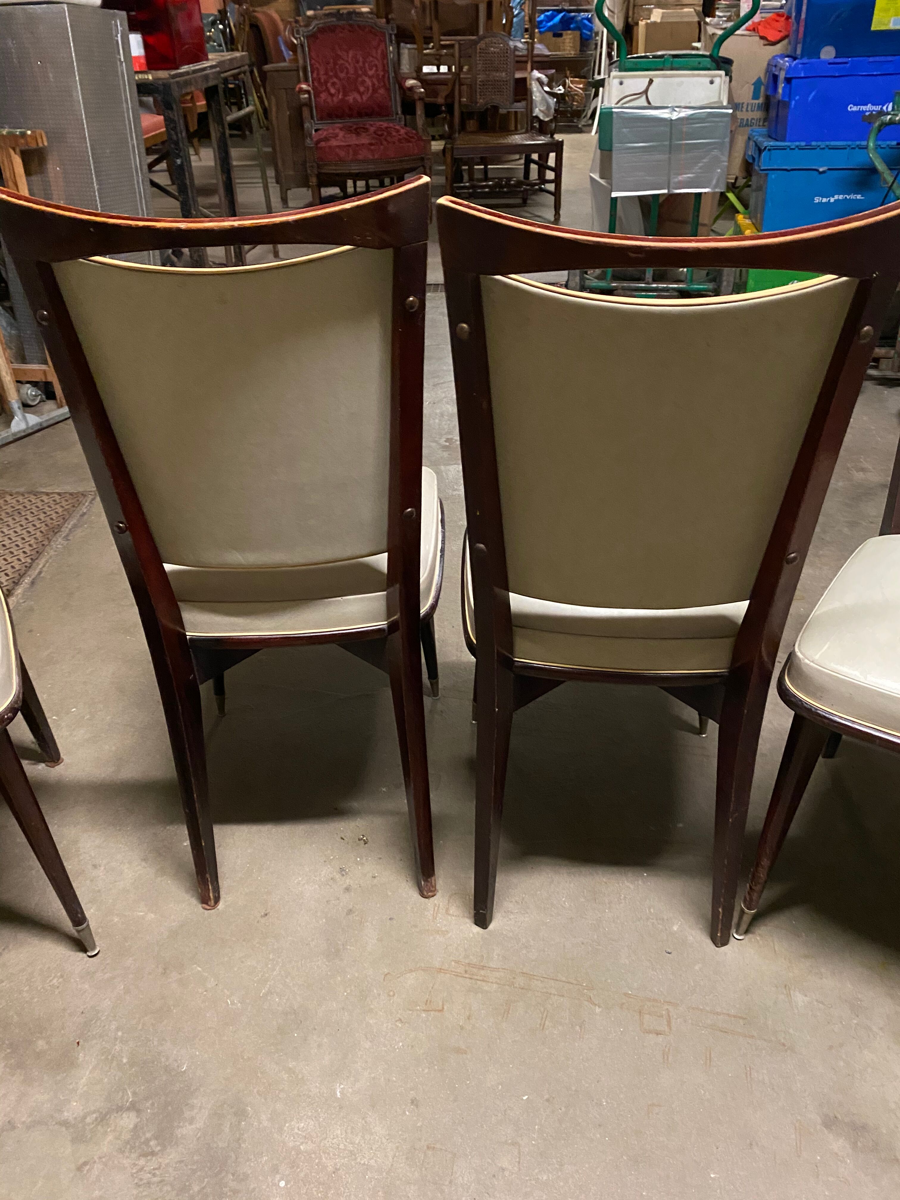 Vintage Skaï chairs 60s