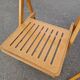 Set of 4 Folding Chairs in Wood and Plywood