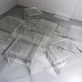 Vintage plexiglass stools 1960-70’s