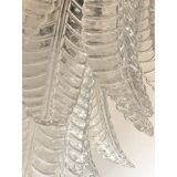Transparent “Felci” Murano Glass Wall Sconces - A Pair