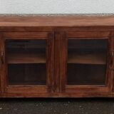 Wooden glass sideboard