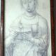 Dessin au crayon romantique antique