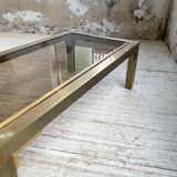 Table basse en laiton années 60