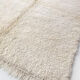 Moroccan Berber carpet Beni Ouarain ecru uni 243x184cm