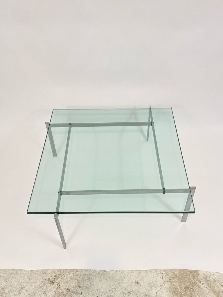 Square coffee table, PK61 model by Poul Kjorholm, edtion E Kold Christensen