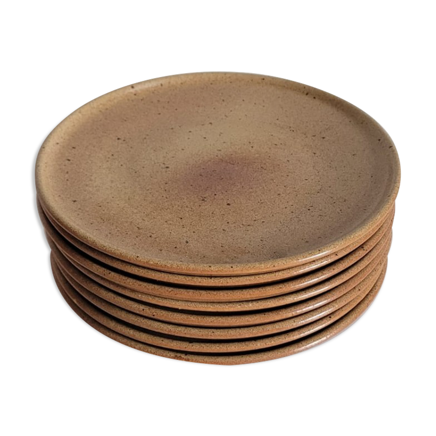 Set of 8 stoneware plates