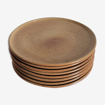 Set of 8 stoneware plates