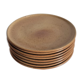 Set of 8 stoneware plates