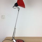 Lampe de bureau articulée Aluminor grand modèle, rouge